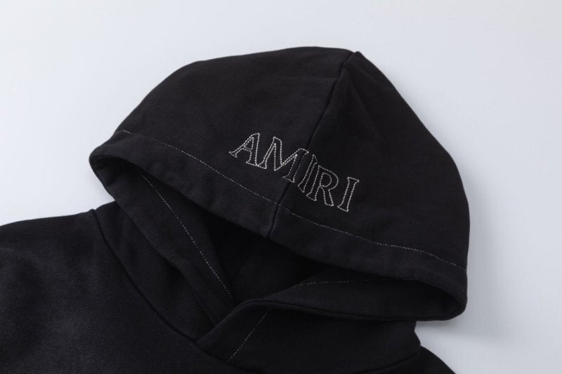 AMIRI outline-pocket hoodie