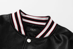 AMlRl Club Leather Varsity Jacket