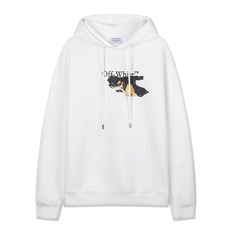 Off White Graphic-Print  Hoodies
