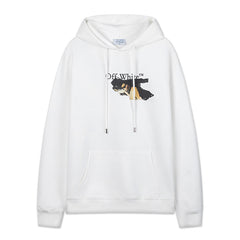 Off White Graphic-Print  Hoodies