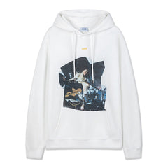 Off White Graphic-Print  Hoodies