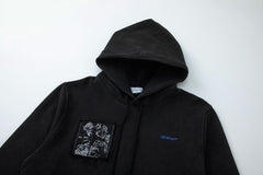 Off White Graphic-Print Hoodie