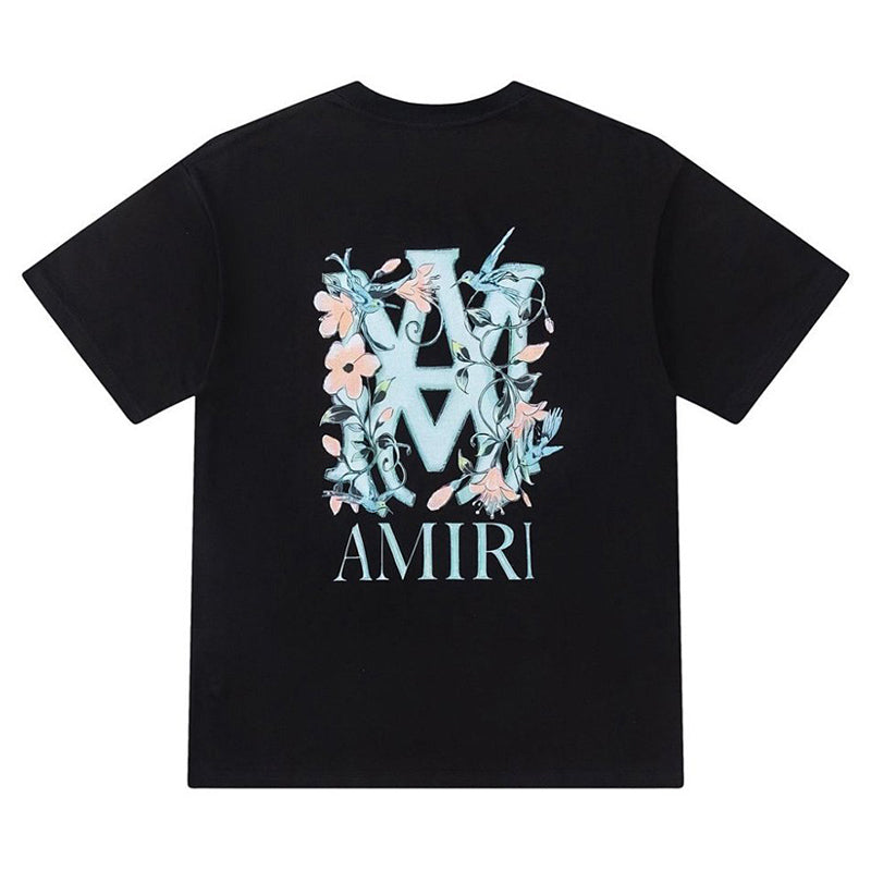 AMIRI floral logo-print T-shirt