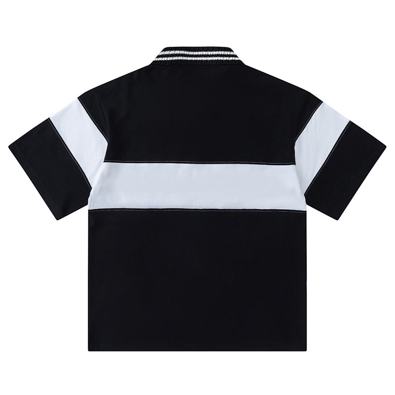 AMIRI stripe-detail logo polo shirt