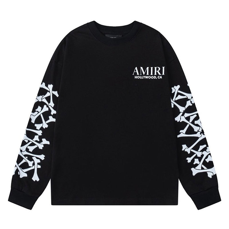 AMIRI Bones Stacked T-shirt Long Sleeve Tee
