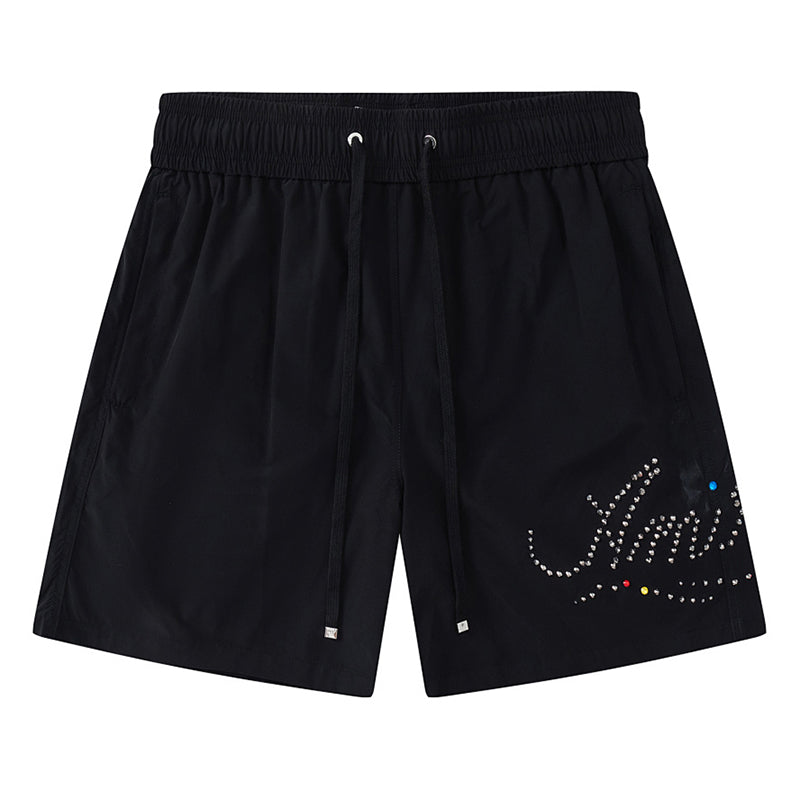 Amiri Thrasher Crystal logo Swim Board Shorts