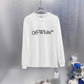 Off White Logo Print  Long-Sleeve T-Shirt