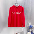 Off White Logo Print  Long-Sleeve T-Shirt