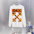 Off White Logo Print Long-Sleeve T-Shirt