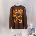 Off White Logo Print Long-Sleeve T-Shirt