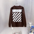 Off White Logo Print Long-Sleeve T-Shirt