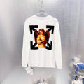 Off White Logo Print Long-Sleeve T-Shirt