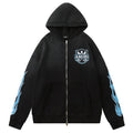 AMIRI MA flames zip hoodie