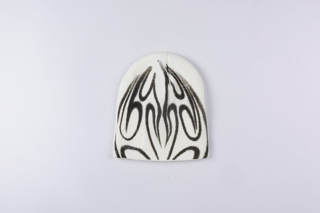 Hellstar Small logo Airbrush Flame Beanie