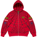 Supreme Vs Leathers Spider-Man Zip Up Hooded Sweatshirt