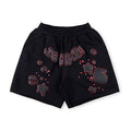 SP5DER logo-print cotton shorts