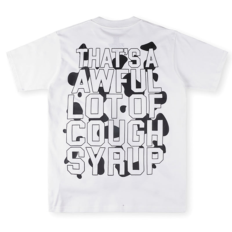THAT'S A AWFUL LOT OF COUGH SYRUP Fun Graphic Pure Cotton Tee