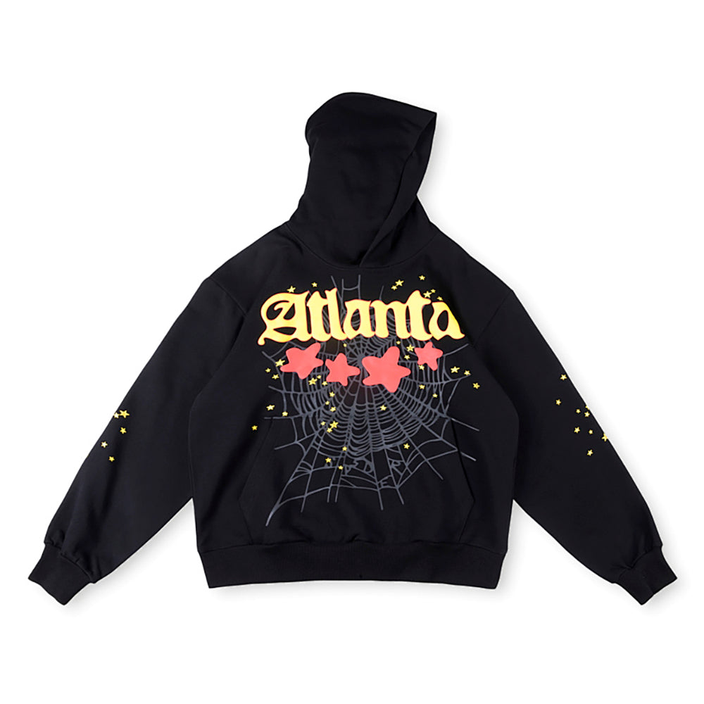 SP5DER Atlanta star-print hoodie