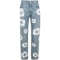 Denim Tears Cotton Embroidered-print straight-leg jeans