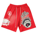 Hellstar Classic Letter Avatar Washed Shorts
