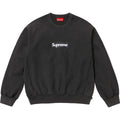 Supreme 25SS Washed Box Logo Crewneck Sweatshirts