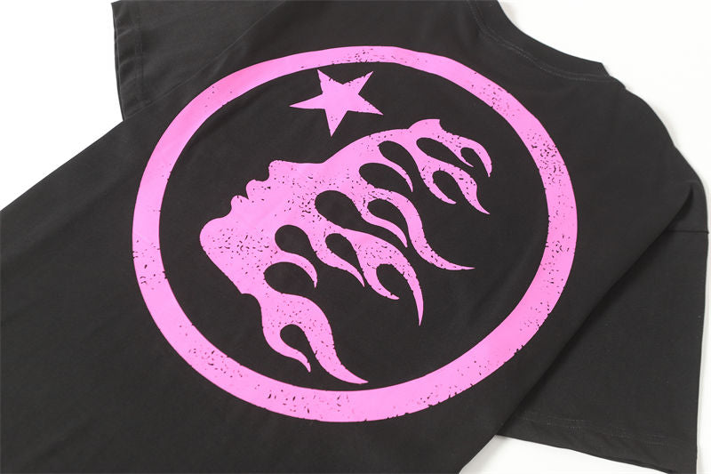 HELLSTAR Classic Lettering Rhinestone T-Shirt