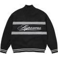 Supreme Script Stripe Half Zip Sweater