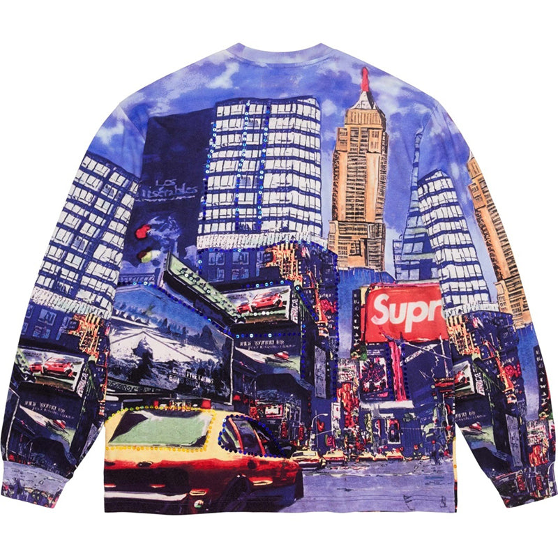 Supreme Skyline Sequin Long Sleeve T-Shirt