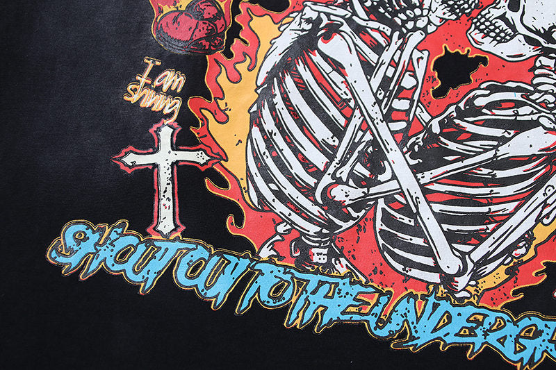 HELLSTAR Skeleton Couple T-shirt