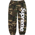 Supreme Satin Applique Sweatpant 'Woodland Camo'