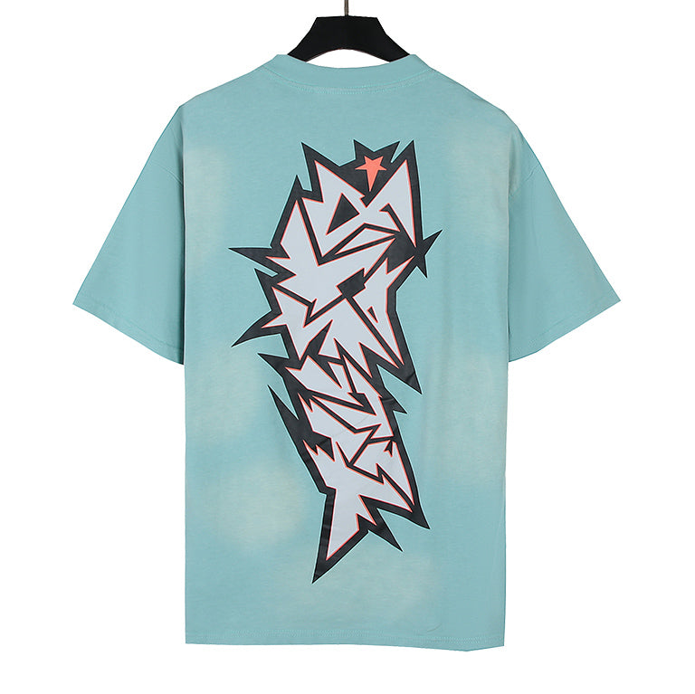 HELLSTAR Letter Pattern T-shirt