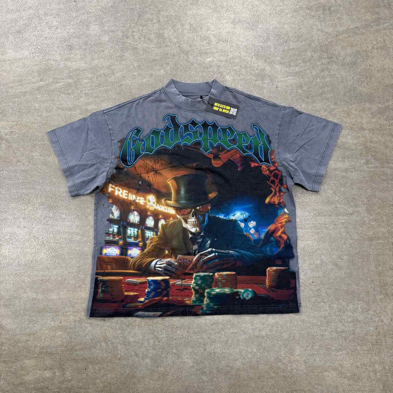 Godspeed T-Shirt "GAMBLE" Grey