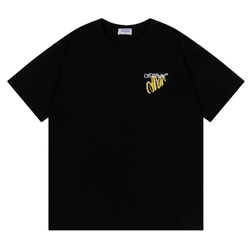 Off White Arrow Pattern Printed T-Shirt