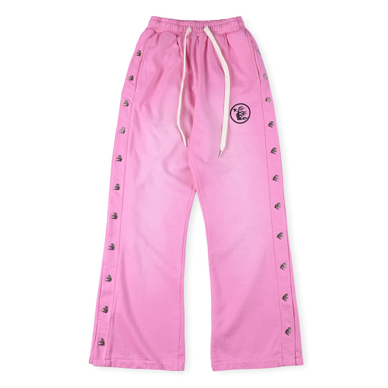 Hellstar Mirror Face Sweatpants pink