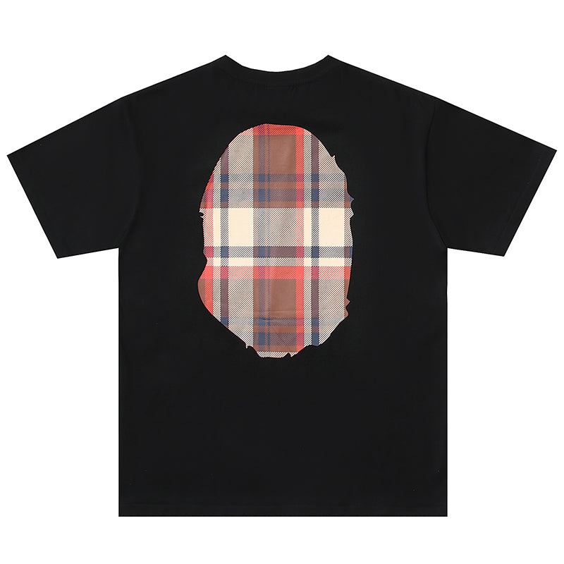 BAPE Check Big Ape Head Tee