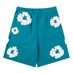 Denim Tears The Cotton Wreath Lake Blue Shorts