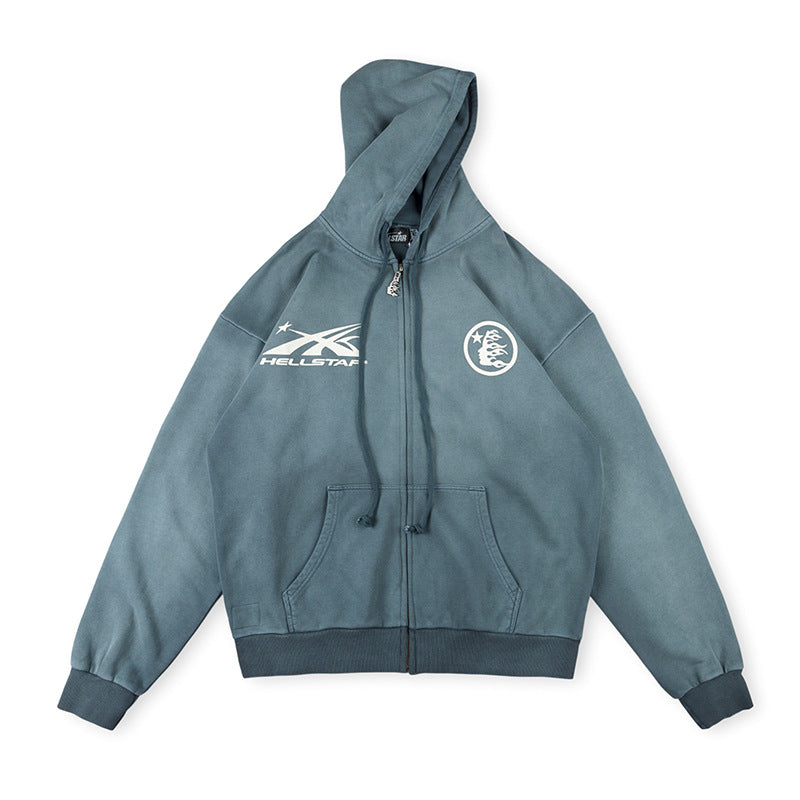 Hellstar HS Logo Zip Up Hoodie