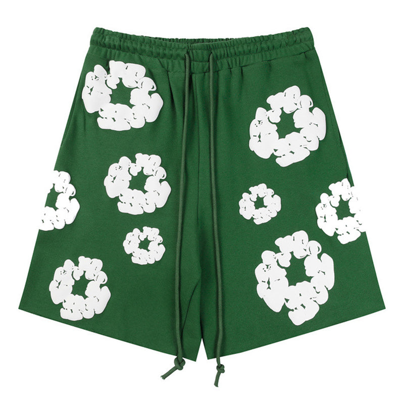 Denim Tears The Cotton Wreath Green Shorts