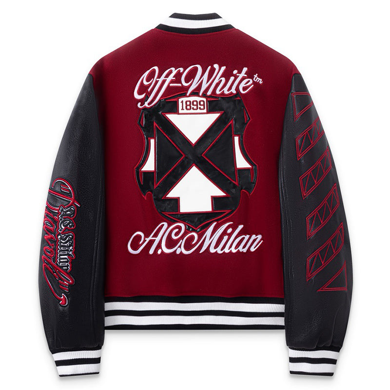 Off White AC Ml O novo casaco varsity jacket