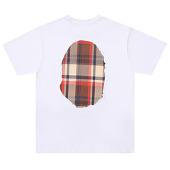 BAPE Check Big Ape Head Tee