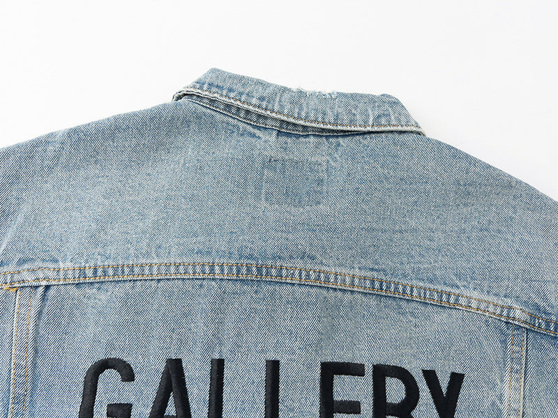 Gallery Dept Embroidered Logo Denim Jacket