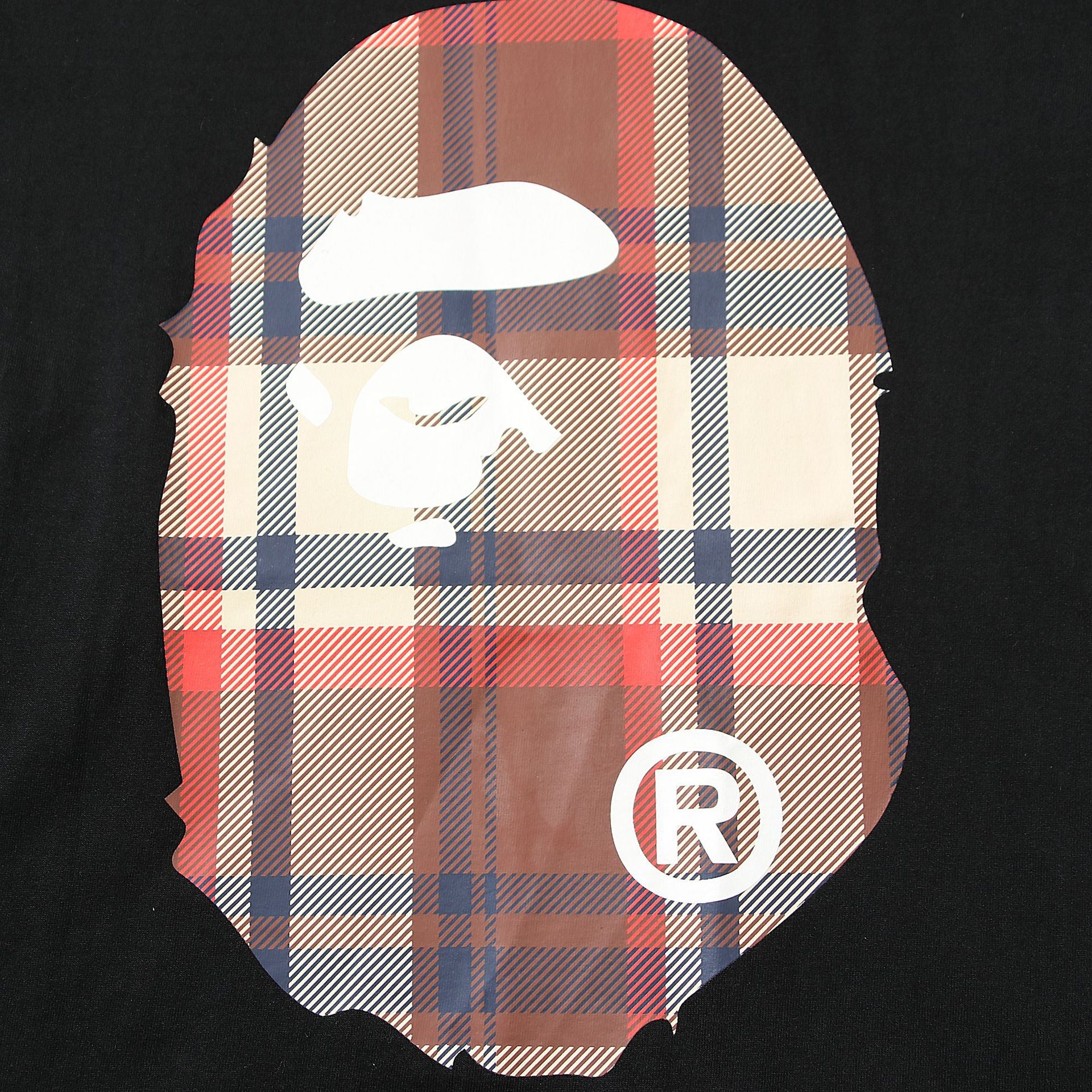 BAPE Check Big Ape Head Tee