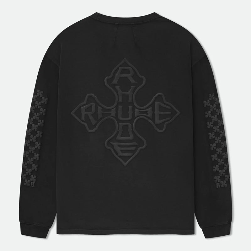 RHUDE Raised-Logo Cotton Sweatshirt