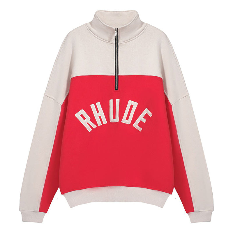 RHUDE Contrast Varsity Cotton Sweatshirt