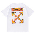 OFF WHITE Maple Leaf Pattern T-shirt