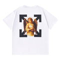 OFF WHITE Holy dove pattern T-shirt