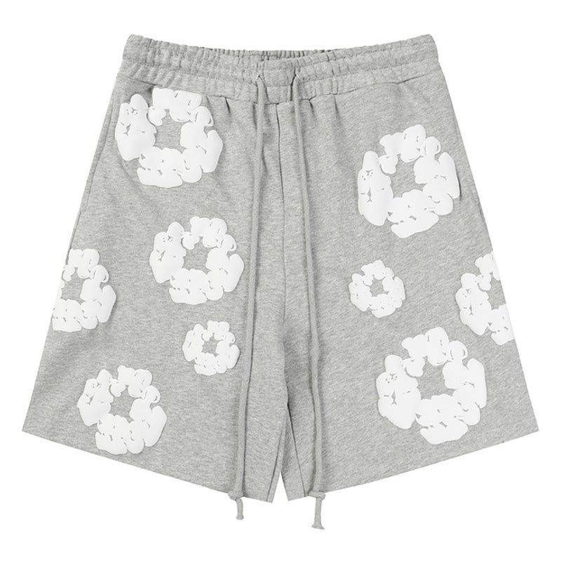 Denim Tears The Cotton Wreath Grey Shorts