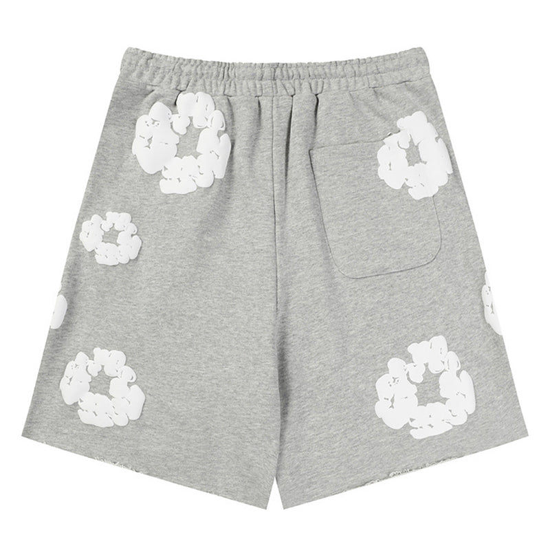 Denim Tears The Cotton Wreath Grey Shorts