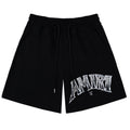 Letter Print Shorts #A8719