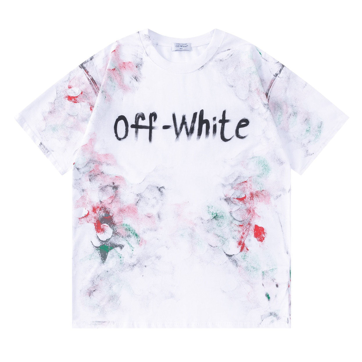 OFF WHITE Splatter Graffiti T-shirt